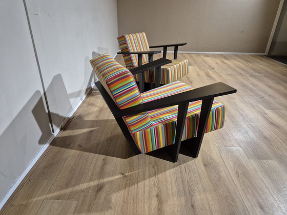 Image 1 of 2X Neil David F1 Fauteuil - Essenhout - Design - Nieuwstaat