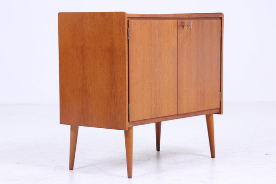 Image 1 of Vintage teakhouten ladekast | Mid Century kledingkast | Vintage ladekast Retro schoenenkast hal hout