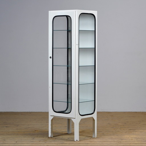 Vintage medische kast van IJzer en Glas