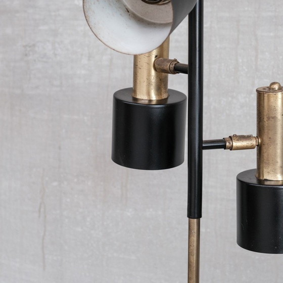 Image 1 of Vintage No.2 messing vloerlamp, Nederland 1970