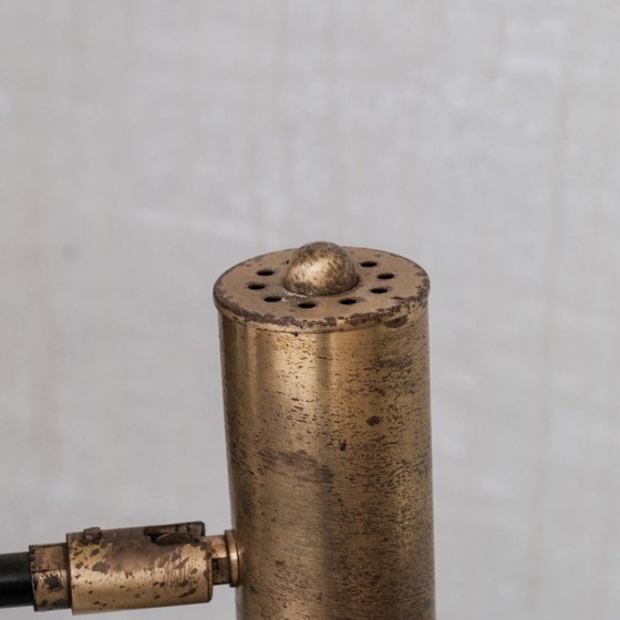 Image 1 of Vintage No.2 messing vloerlamp, Nederland 1970