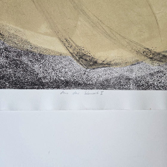 Image 1 of Kleuren Ets Antonia Dombrowsky 2003 - Kleuren Gravure Handgemaakt Bütten-papier