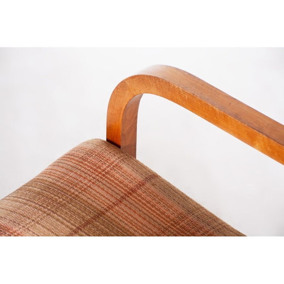 Image 1 of Vintage "Art Deco" notenhouten stoel, Tsjechië 1930