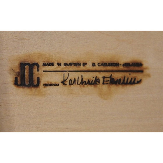 Image 1 of Paar vintage leren fauteuils van Karl Erik Ekselius, Zweden 1960