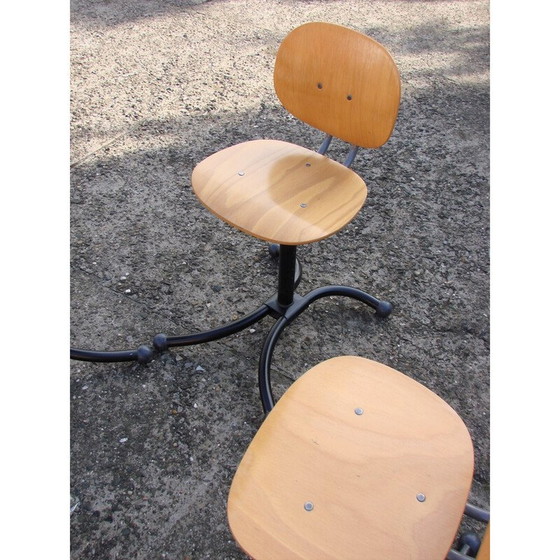 Image 1 of Set van 4 vintage Kinnarps stoelen, jaren 1970