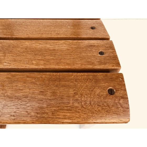 Image 1 of Suite van 6 vintage eiken stoelen door Charles Dudouyt voor La Gentilhommière, Frankrijk 1960