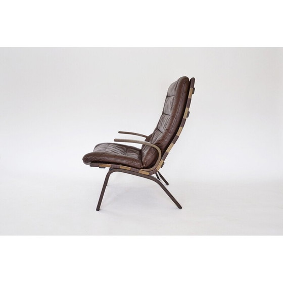 Image 1 of Kleppe vintage leren fauteuil, Denemarken 1970