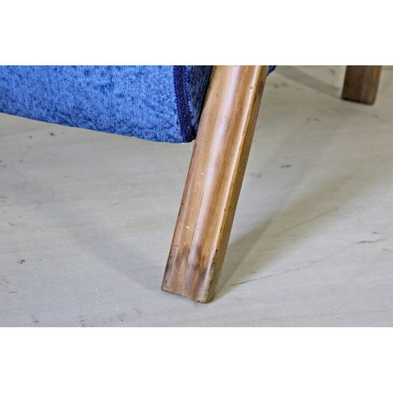 Image 1 of 1x Art Deco fluwelen fauteuil art deco jaren 40