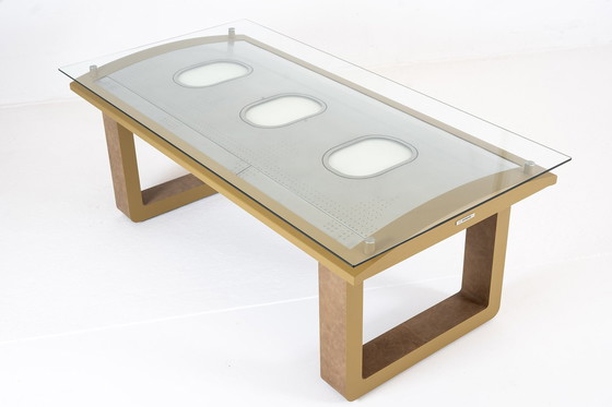 Image 1 of Braeve Design Eettafel/Bureau Van Vliegtuigpaneel Airbus