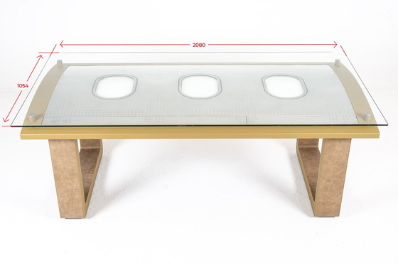 Image 1 of Braeve Design Eettafel/Bureau Van Vliegtuigpaneel Airbus