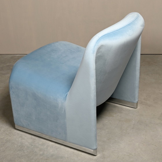 Image 1 of Giancarlo Piretti Alky Fluwelen Lounge Stoel