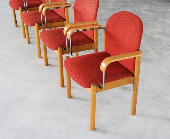 Image 1 of 4x vintage Kinnarps stoelen