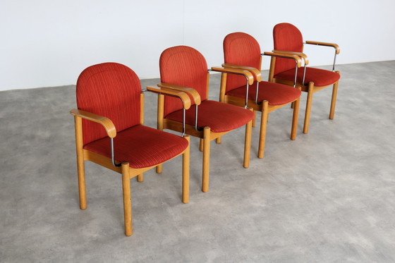 Image 1 of 4x vintage Kinnarps stoelen