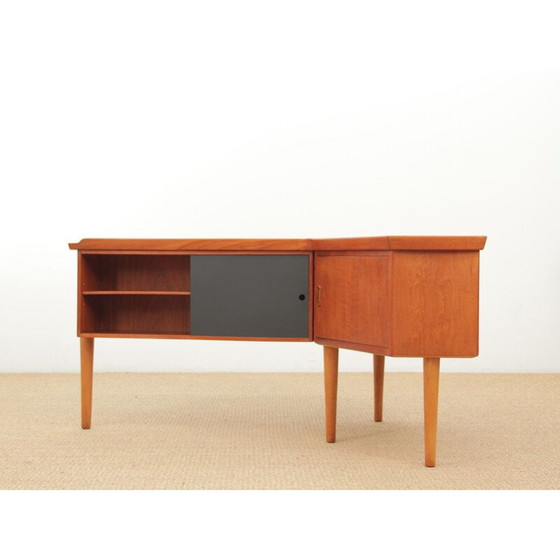 Image 1 of Vintage boemerang bureau Scandinavisch teakhout