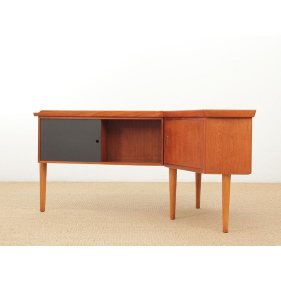 Image 1 of Vintage boemerang bureau Scandinavisch teakhout