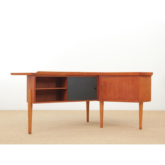 Image 1 of Vintage boemerang bureau Scandinavisch teakhout