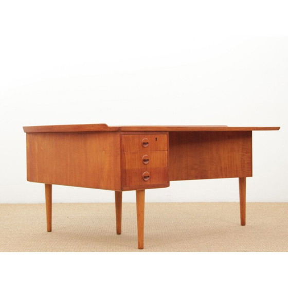 Image 1 of Vintage boemerang bureau Scandinavisch teakhout