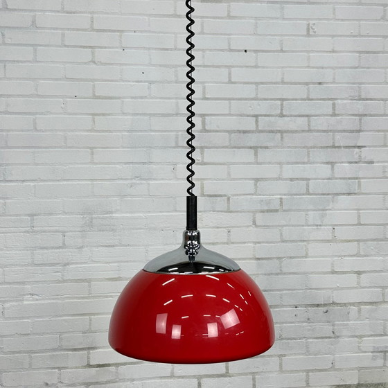 Image 1 of Rode space age hanglamp van Cosack Leuchten