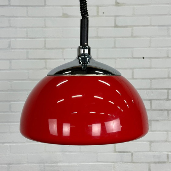 Image 1 of Rode space age hanglamp van Cosack Leuchten