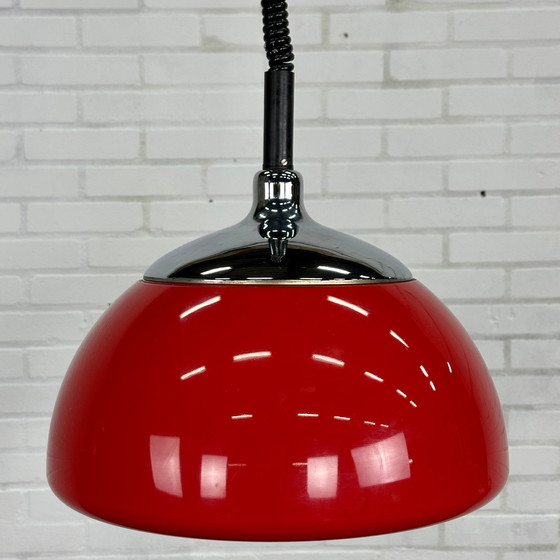 Image 1 of Rode space age hanglamp van Cosack Leuchten