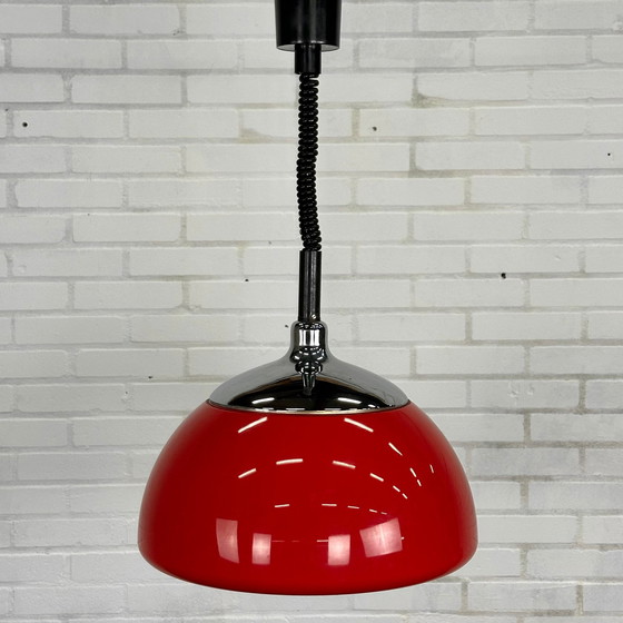 Image 1 of Rode space age hanglamp van Cosack Leuchten