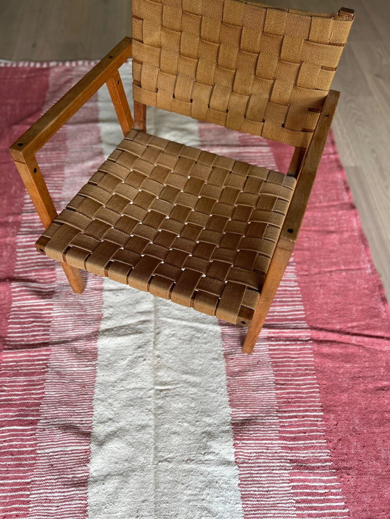 Image 1 of Handgeweven tapijt van 100% wol.