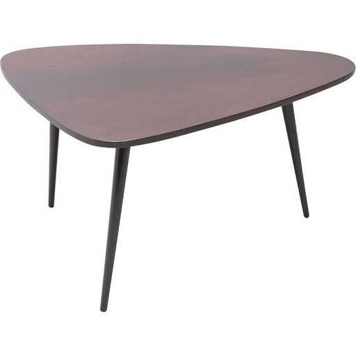 Vintage gebeitst beuken salontafel, 1960