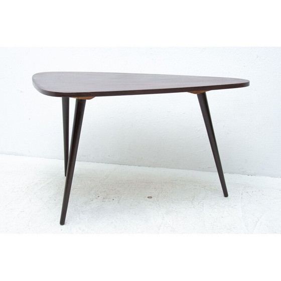 Image 1 of Vintage gebeitst beuken salontafel, 1960