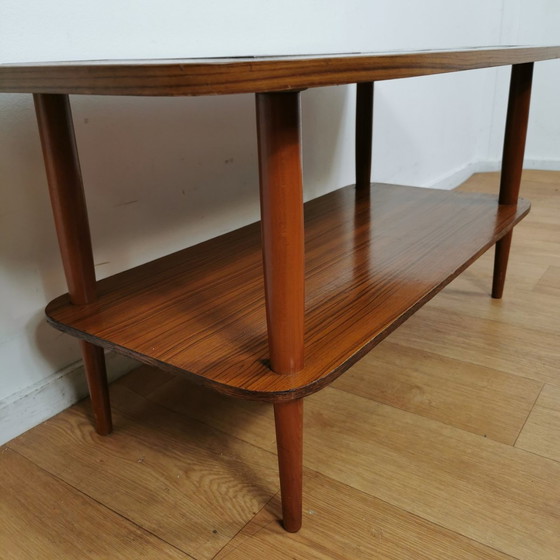 Image 1 of Vintage Mid Century Tegeltafel, Adri Salontafel Tafel