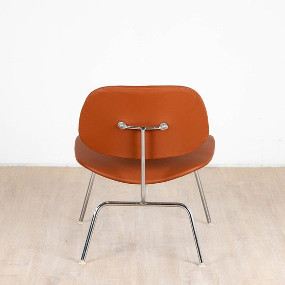 Image 1 of Vintage LCM stoel in leer en verchroomd metaal van Ray en Charles Eames voor Mobilier international, 1960