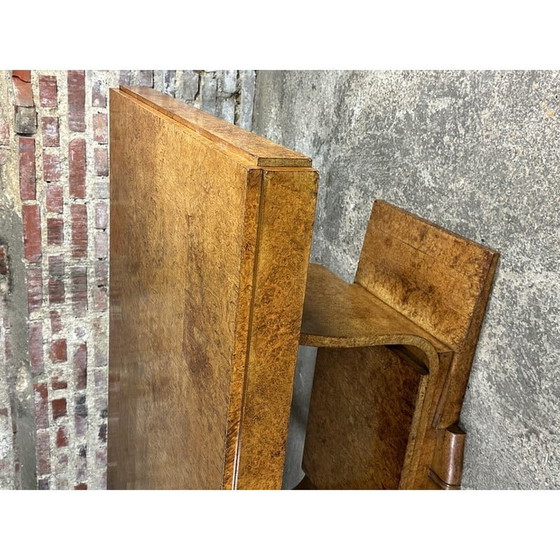 Image 1 of Vintage tafel met verlengstukken op liervoet