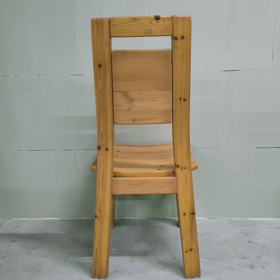 Image 1 of 4 Vintage Vurenhouten Stoelen Jaren 60-70