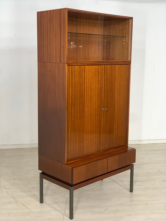 Image 1 of Mid Century hoge kast woonkamer vintage