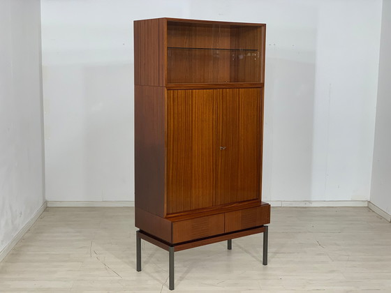 Image 1 of Mid Century hoge kast woonkamer vintage