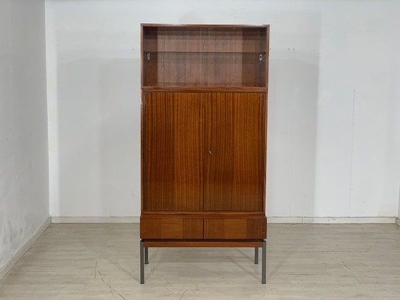 Image 1 of Mid Century hoge kast woonkamer vintage