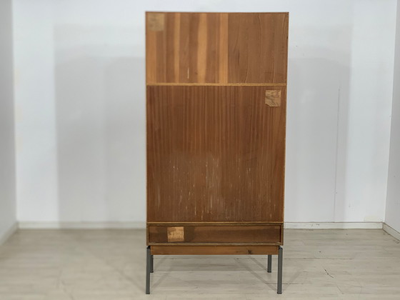 Image 1 of Mid Century hoge kast woonkamer vintage