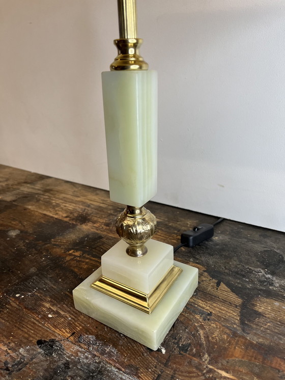 Image 1 of Vintage Mid Century Onyx Tafellamp 