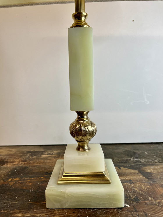Image 1 of Vintage Mid Century Onyx Tafellamp 