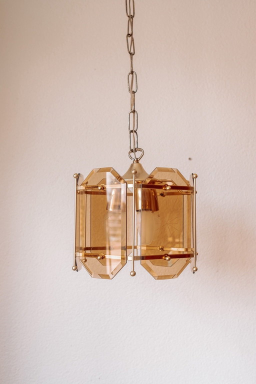 Deense Vintage Reijmyre Glasbruk Hanglamp