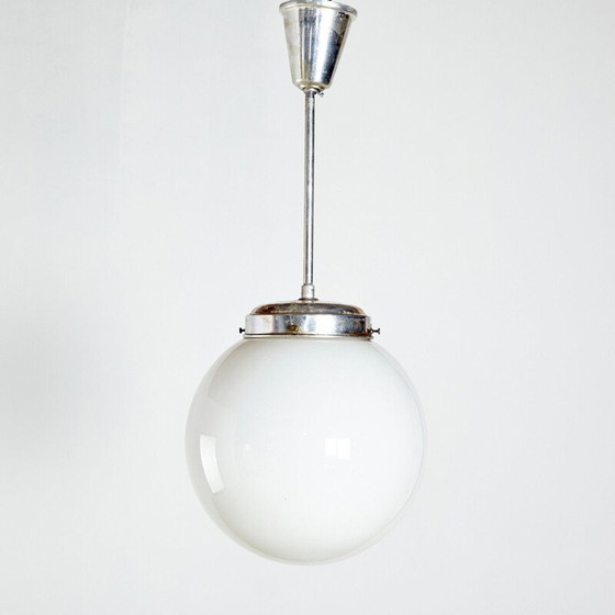 Image 1 of Vintage glazen hanglamp 1970