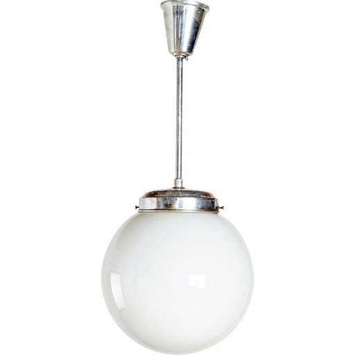 Vintage glazen hanglamp 1970