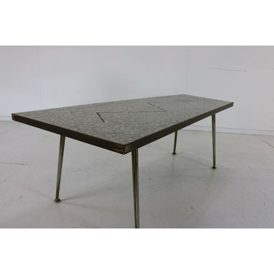 Image 1 of Vintage mozaïek salontafel van Berthold Müller, Duitsland 1960