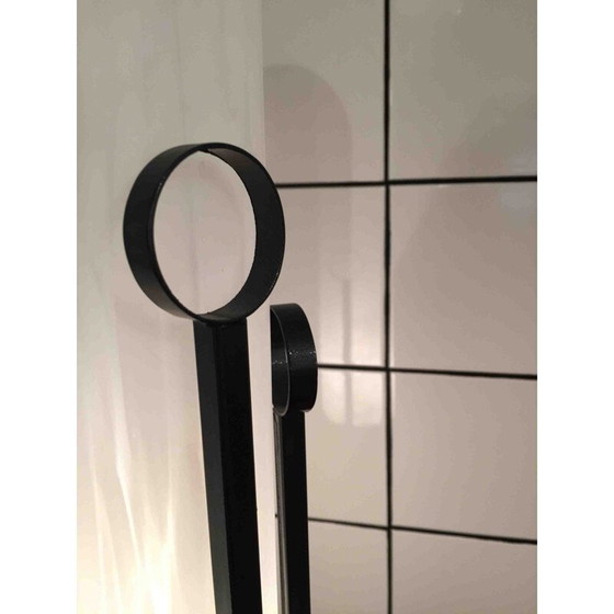 Image 1 of Vintage lamp van glas en metaal, 1960