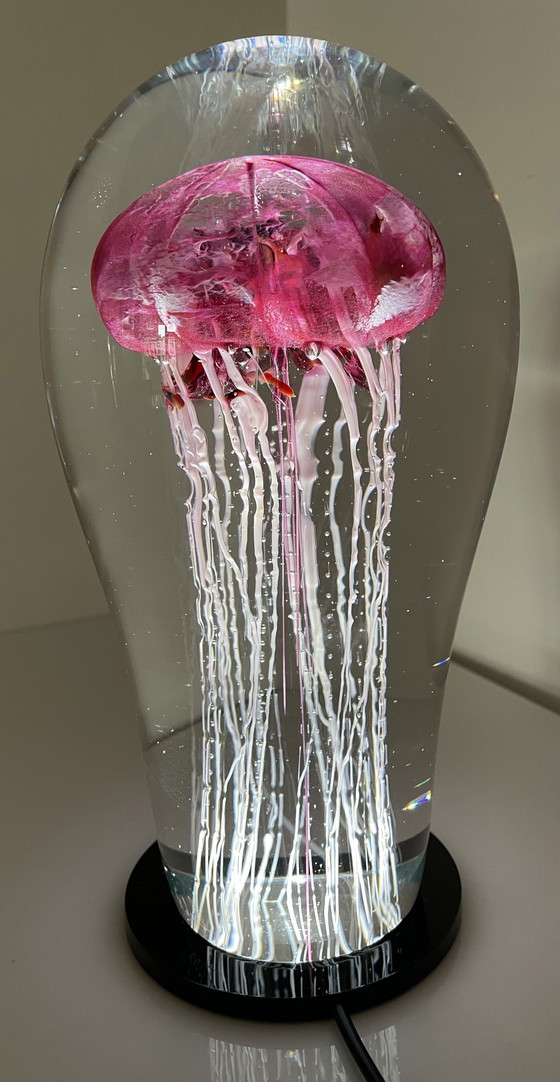 Image 1 of Unique Glasobject “ Jellyfish “ Van Petr Kuchta 