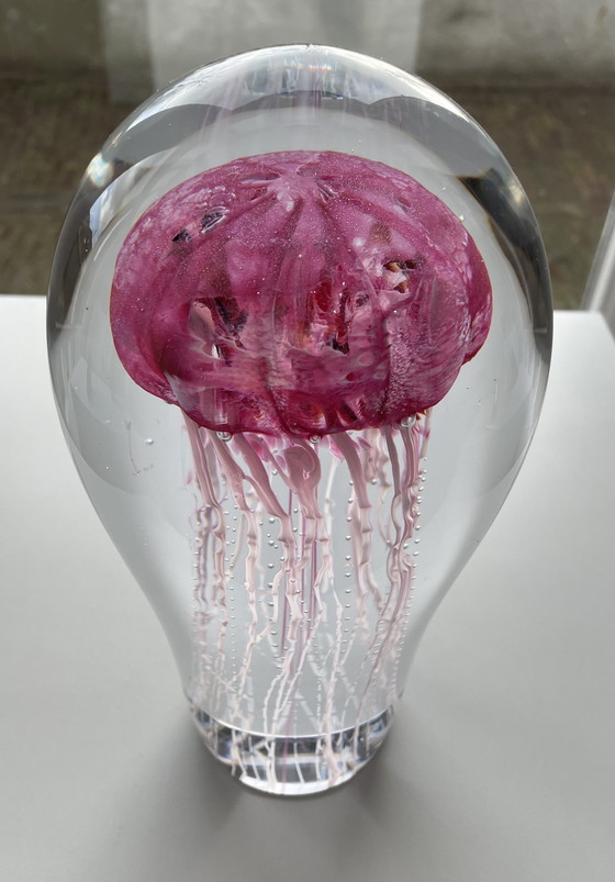 Image 1 of Unique Glasobject “ Jellyfish “ Van Petr Kuchta 