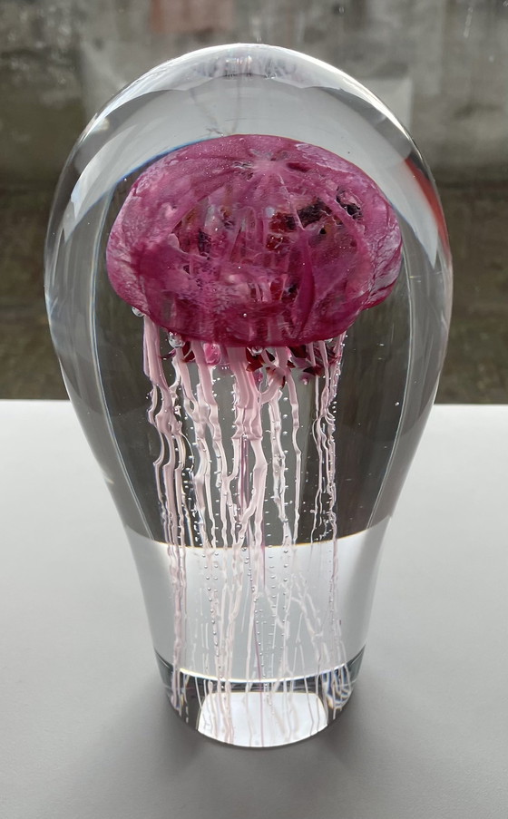 Image 1 of Unique Glasobject “ Jellyfish “ Van Petr Kuchta 