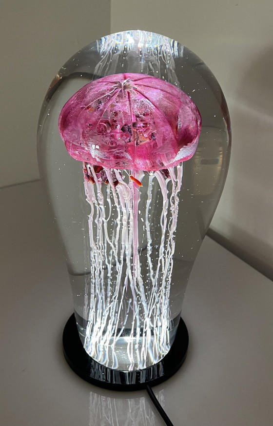 Image 1 of Unique Glasobject “ Jellyfish “ Van Petr Kuchta 