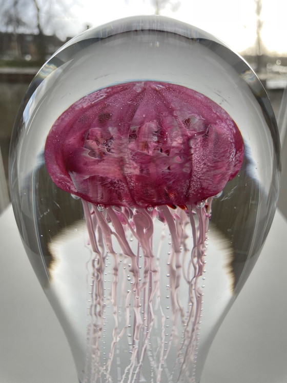 Image 1 of Unique Glasobject “ Jellyfish “ Van Petr Kuchta 