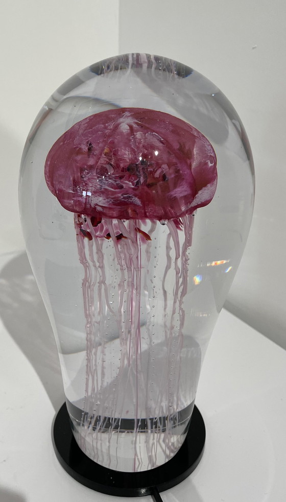 Image 1 of Unique Glasobject “ Jellyfish “ Van Petr Kuchta 