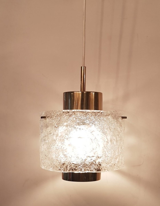 Image 1 of Glazen plafondlamp van J. T. Kalmar voor Kalmar Franken Kg, 1970S